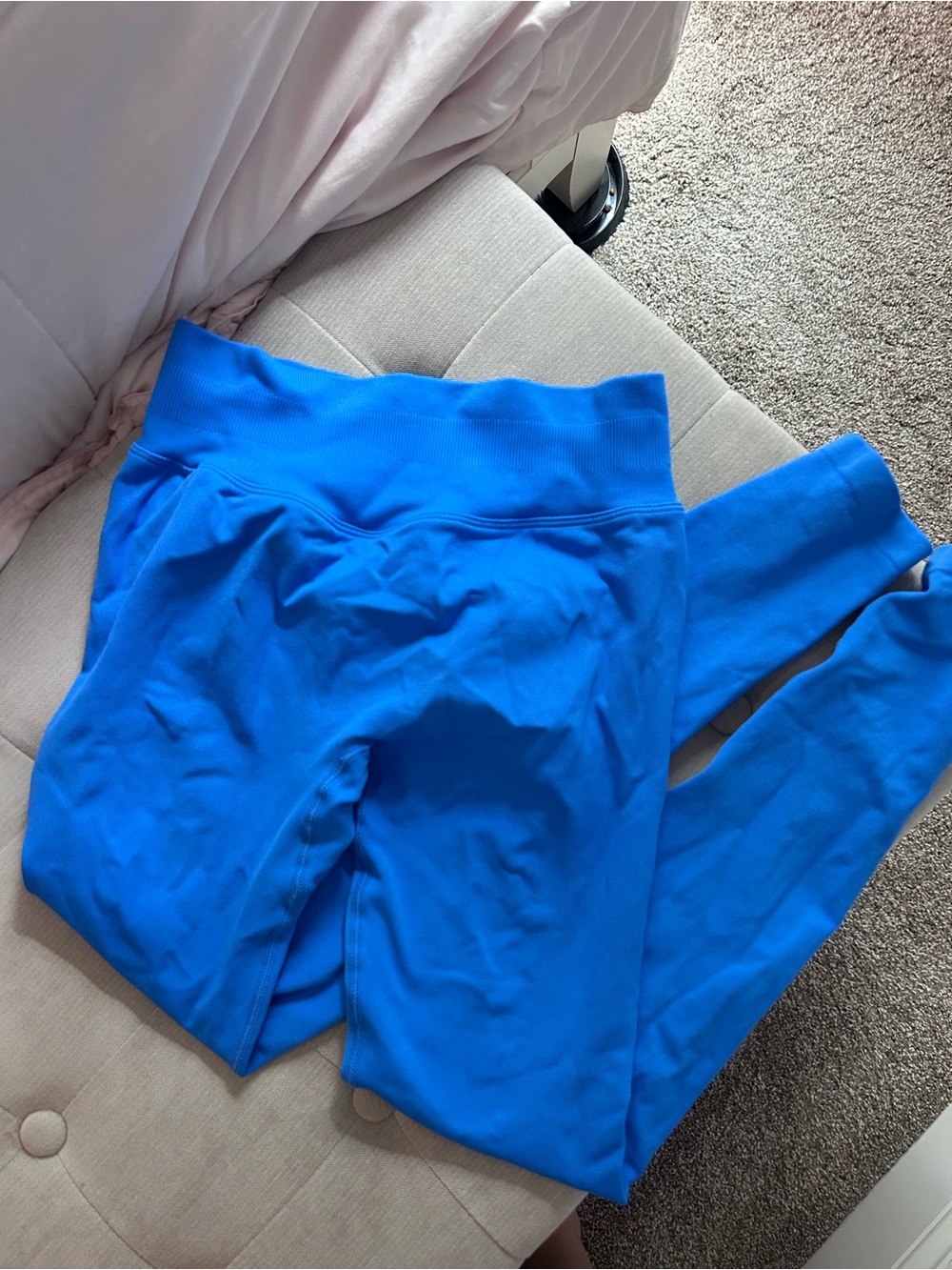 Bright Blue High-Waist Leggings